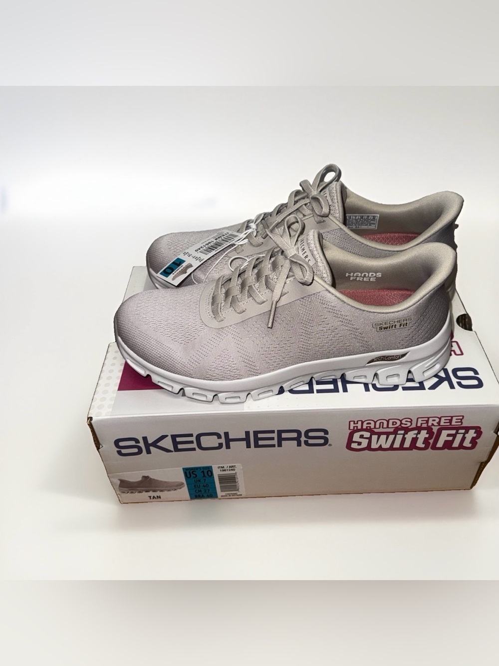 Skechers Womens Sz: 10 Hands Free Swift Fit Glide-Lite 2.0 Sneakers 1961240 NWT